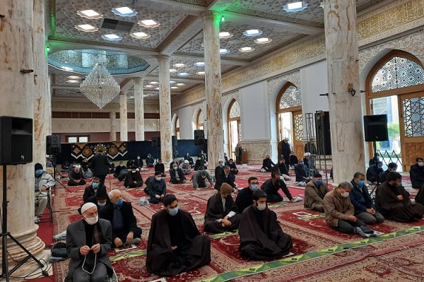عزاداری ایام شهادت حضرت زهرا(س) در مسجد امام حسین(ع) به روایت تصویر