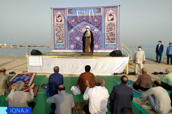 نماز عید فطر در بوشهر به روایت تصویر