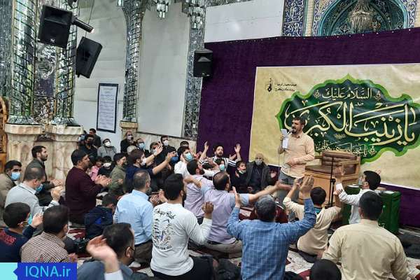 عکس | نوای طنین‌انداز دعای ندبه در آستان امامزاده حسن(ع) کرج